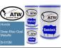 Preview: Honda, Deep Blue Opal Metallic, B-615M: 500ml Lackdose + 500ml Klarlack + 250ml Härter - Set, von ATW Autoteile West.